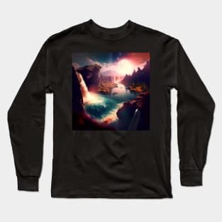 The River of the Fantasy World Long Sleeve T-Shirt